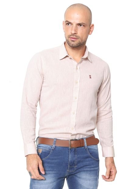 Camisa Sergio K Logo Bege - Marca Sergio K