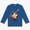 Camiseta Infantil Menino Kyly Estampa de Guitarra Azul - Marca Kyly