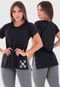 Kit com 03 Blusas Femininas Dry-Fit Poliamida Tapa Bumbum Fitness - Marca Click Mais Bonita