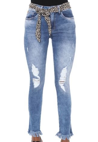 Calça Jeans Lez a Lez Skinny Bali Azul