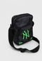 Bolsa New Era Shoulder Bag New York Yankees Cinza/Verde - Marca New Era