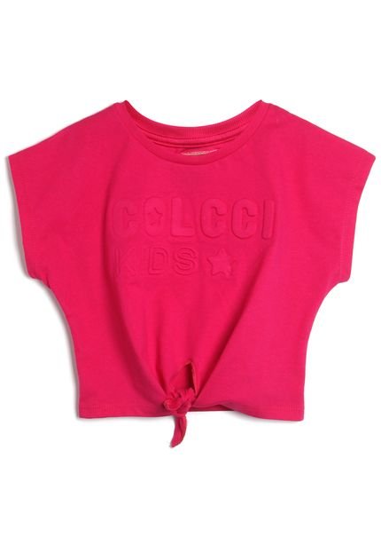 Camiseta Colcci Kids Menina Liso Rosa - Marca Colcci Kids