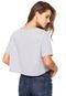 Camiseta Cropped Carmim Estampada Cinza - Marca Carmim