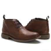 Bota Cano Curto Masculina Couro Look Stock Confortável Marrom - Marca Lookstock Botinas