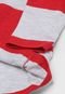 Camiseta Milon Infantil Listrada Cinza/Vermelho - Marca Milon