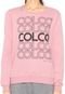 Moletom Fechado Colcci Comfort Rosa - Marca Colcci