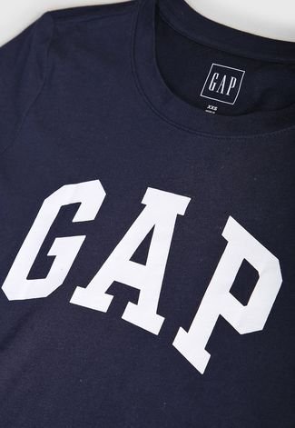 Camiseta GAP Logo Azul-Marinho