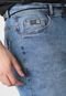 Bermuda Jeans Hang Loose Reta Bob Desgastes Azul - Marca Hang Loose