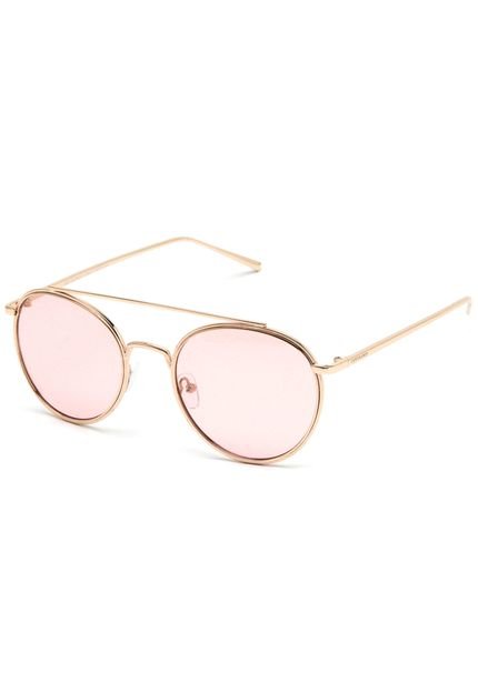 Óculos de Sol Cayo Blanco Redondo Dourado/Rosa - Marca Cayo Blanco