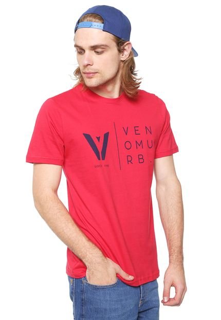 Camiseta Venom Lettering Vermelha - Marca Venom