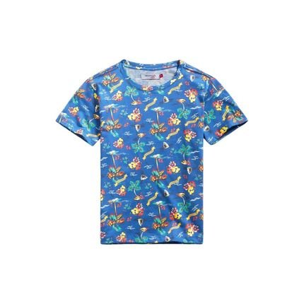 Camiseta Mini Malha Tropical Shark Reserva Mini Azul Marinho - Marca Reserva Mini