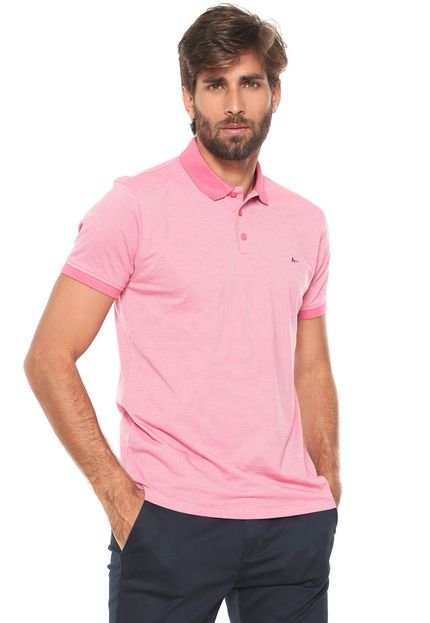 Camisa Polo VR Reta Mini Listra Rosa - Marca Aramis
