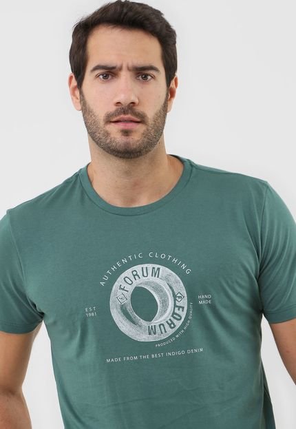 Camiseta Forum Lettering Verde - Marca Forum