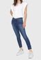Calça Jeans Calvin Klein Jeans Slim Cropped Estonada Azul - Marca Calvin Klein Jeans