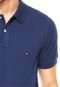 Camisa Polo Tommy Hilfiger Slim Fit Bordado Azul - Marca Tommy Hilfiger