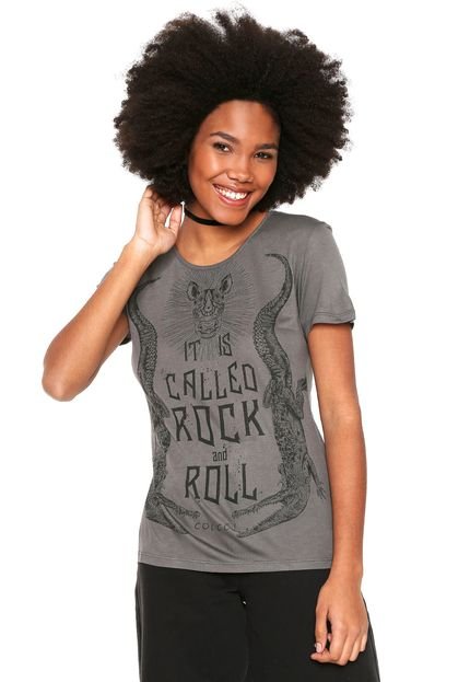 Camiseta Colcci Rock Cinza - Marca Colcci