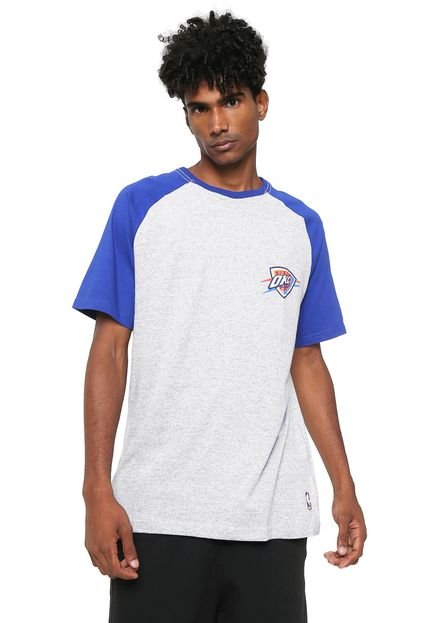 Camiseta NBA Oklahoma City Thunder Cinza - Marca NBA