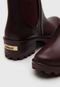 Bota Chelsea Colcci Tratorada Vinho - Marca Colcci