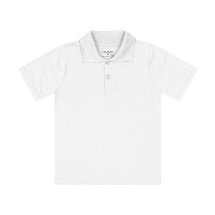 Camisa Polo Infantil Básica Masculina Rovitex Kids Branco - Marca Rovitex