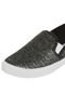 Slip On Moleca Metalizado Preto - Marca Moleca