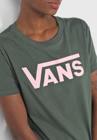 Camiseta Vans Crew Verde