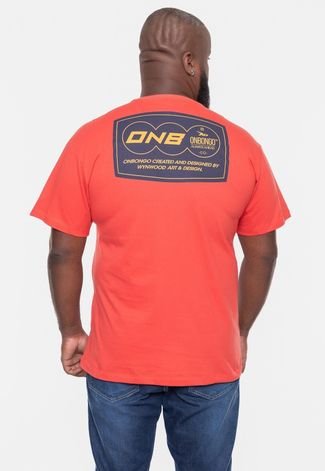 Camiseta Onbongo Plus Size Itto Laranja Paprika