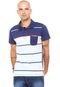 Camisa Polo Billabong Boweman Azul-marinho/Branca/Vermelha - Marca Billabong