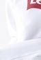 Blusa de Moletom Fechada Levis Logo Branca - Marca Levis