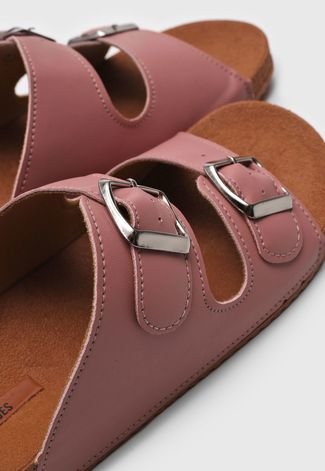 Rasteira Papete DAFITI SHOES Suede Bege - Compre Agora