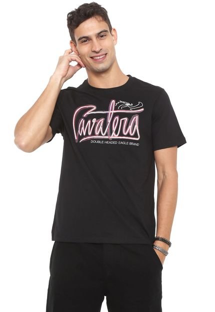 Camiseta Cavalera Letreiro Neon Preta - Marca Cavalera