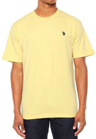 Camiseta U.S. Polo Logo Amarela