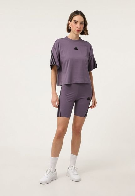 Camiseta adidas Sportswear Future Icons 3-Stripes Lilás - Marca adidas Sportswear