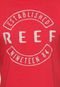 Camiseta Manga Curta Reef Established Vermelha - Marca Reef