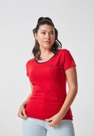 Camiseta Rojo-Azul Navy-Blanco Us Polo Assn