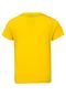 Camiseta Licenciados Copa do Mundo Look N Feel Juvenil Amarela - Marca Licenciados Copa do Mundo