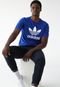 Camiseta adidas Originals Reta Trefoil Azul - Marca adidas Originals