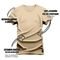 Camiseta Plus Size Confortável Premium Macia Urso Fight Fogo Frente e Costas - Bege - Marca Nexstar