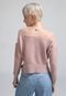 Blusa Tricot Forever 21 Recorte Tule Rosa - Marca Forever 21