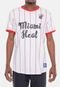 Camiseta NBA Baseball Miami Heat Branca Off - Marca NBA