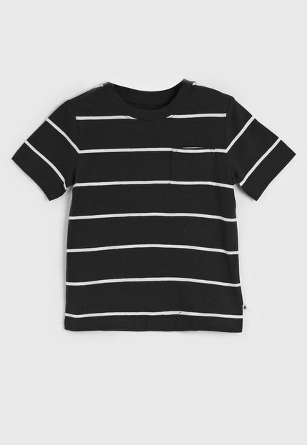 Camiseta Infantil GAP Listrada Preta - Marca GAP