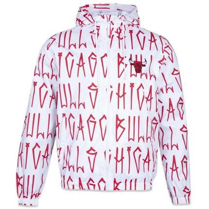 Jaqueta New Era Windbreaker Chicago Bulls Branco - Marca New Era