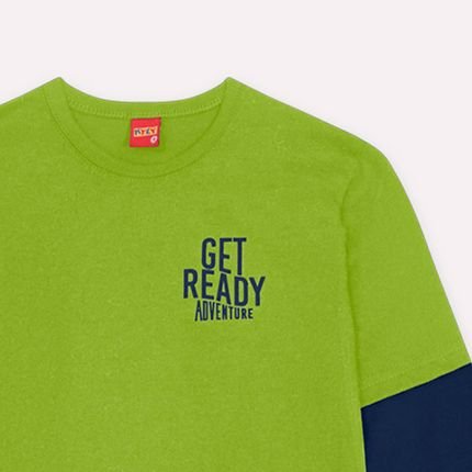Camiseta Infantil Menino Kyly Verde - Marca Kyly