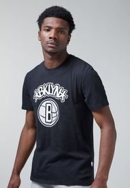 Camiseta Negro-Blanco NBA Brooklyn Nets