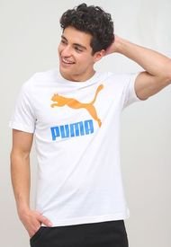 Polera Puma Classics Logo Tee (s) Blanco - Calce Regular