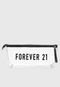Kit 2Pçs Chinelo Forever 21 Com Necessaire Preto/Branco - Marca Forever 21