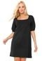 Vestido Dzarm Curto Liso Preto - Marca Dzarm