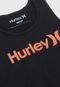 Regata Hurley Infantil O&O Solid Preta - Marca Hurley
