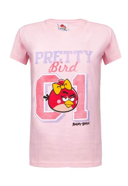 Blusa Angry Birds Pretty Rosa - Marca Angry Birds