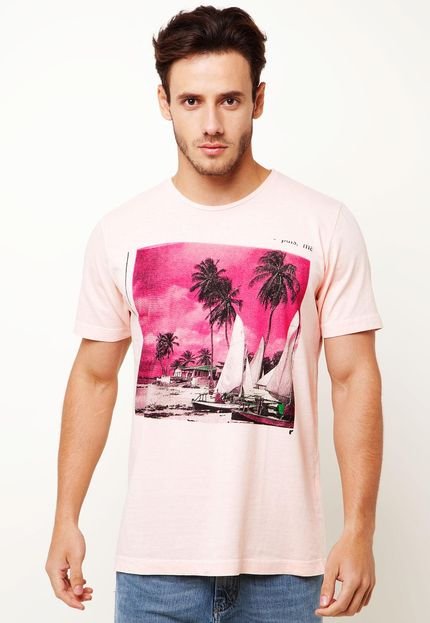 Camiseta Redley Beach Rosa - Marca Redley