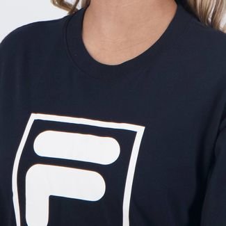 Camiseta Manga Longa Fila F-Box Feminina Preta